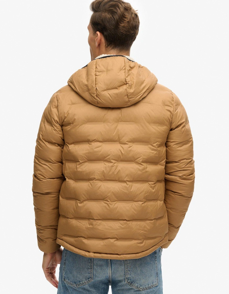 Studios Quilted Padded Jacket - Light Brown