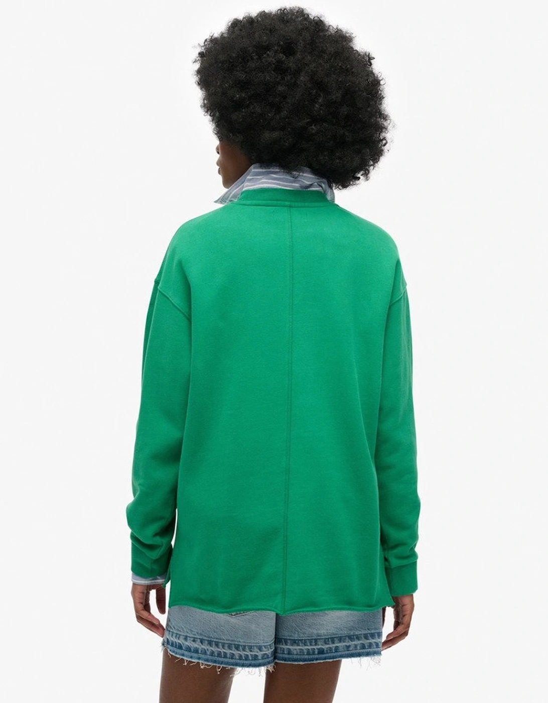 Women's Studios Crew Jumper Drop Kick Green