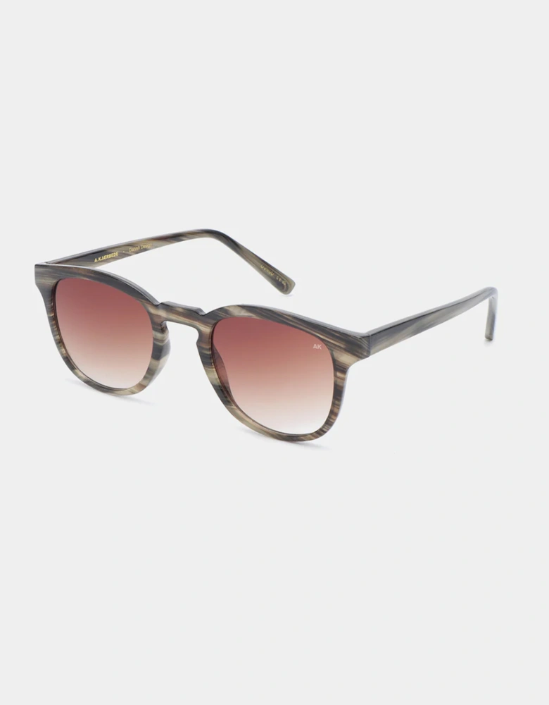 A.Kjaerbede Bate Sunglasses Striped Horn