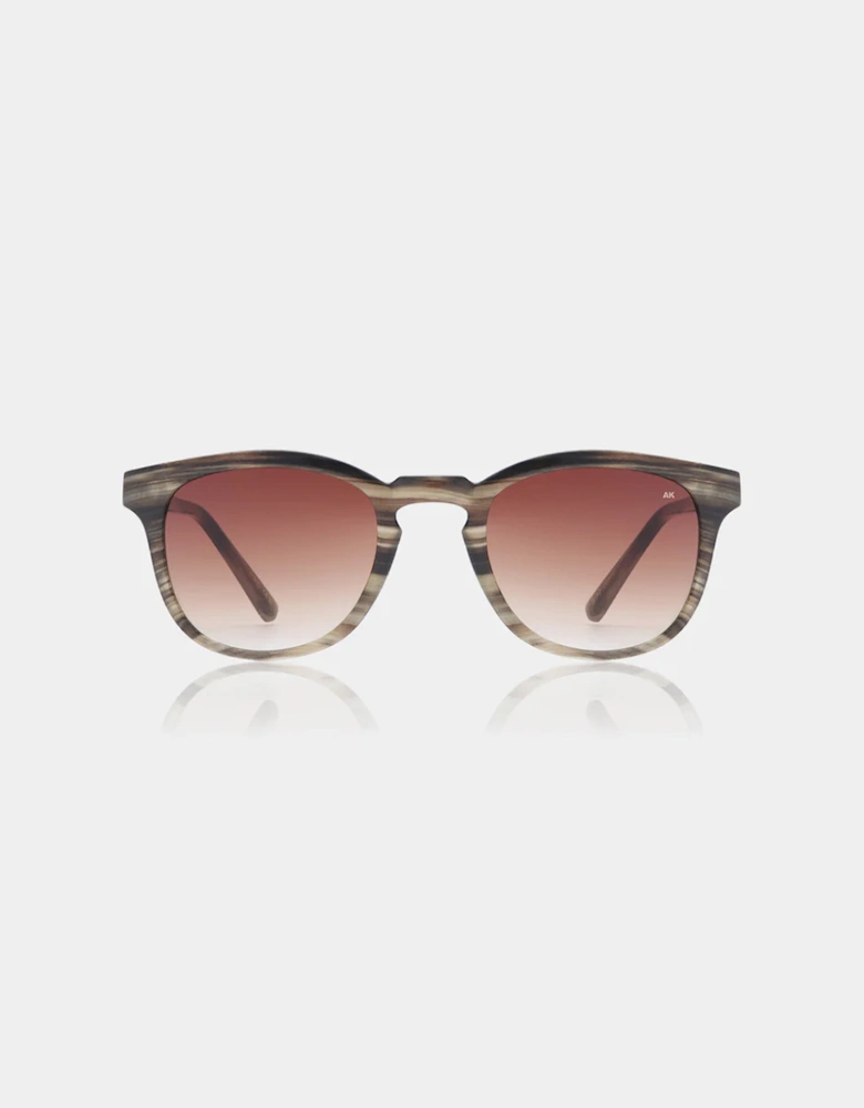 A.Kjaerbede Bate Sunglasses Striped Horn