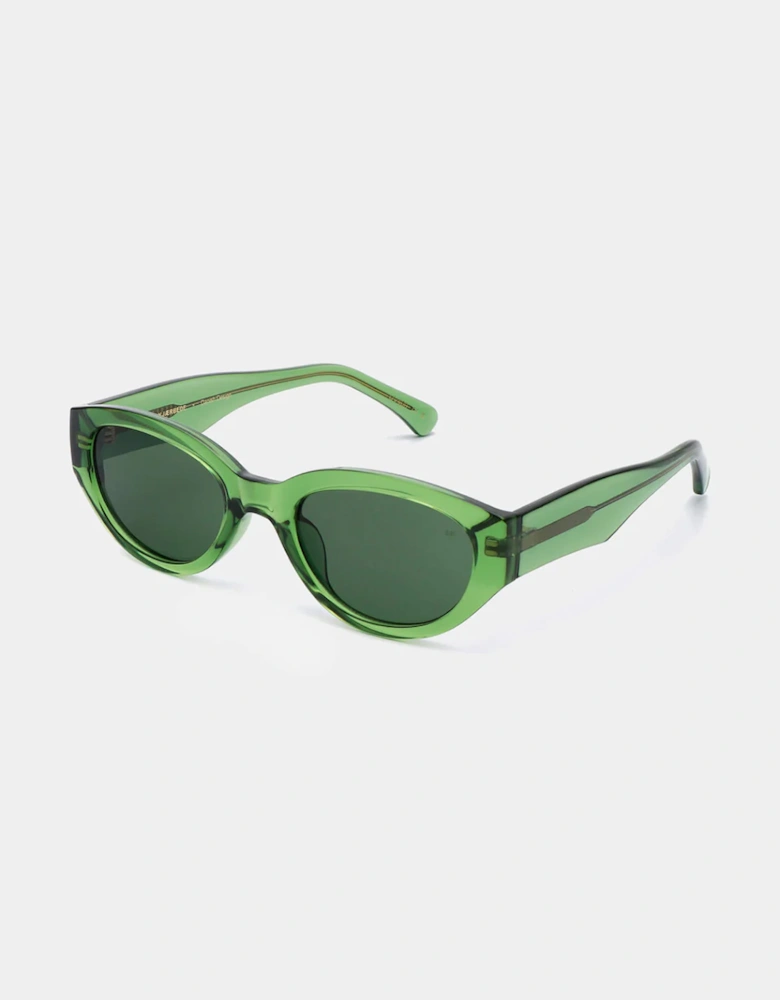 A.Kjaerbede Winnie Sunglasses Light Olive Transparent