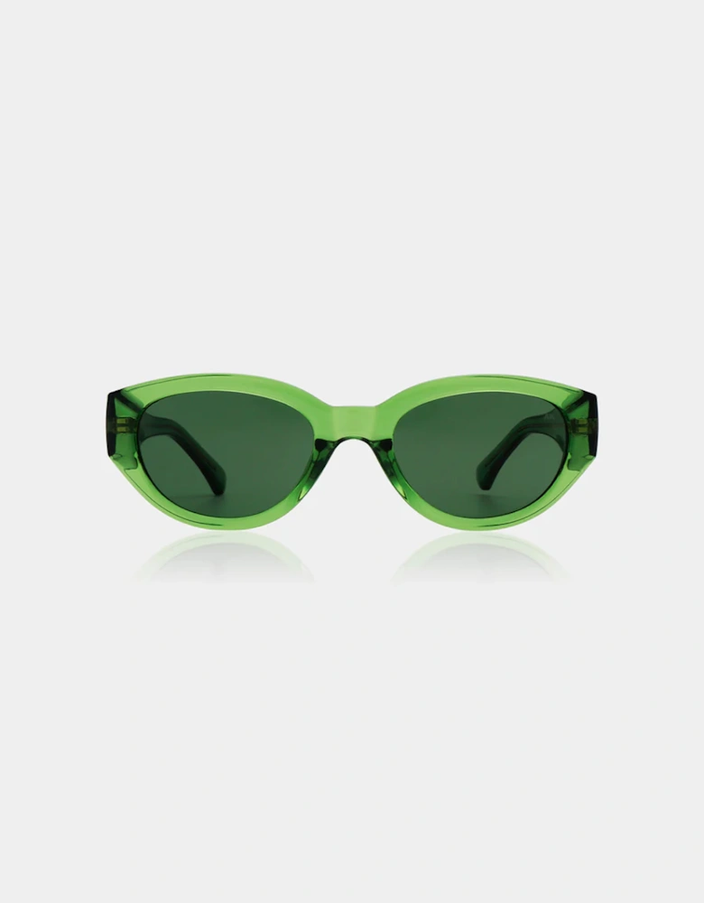 A.Kjaerbede Winnie Sunglasses Light Olive Transparent