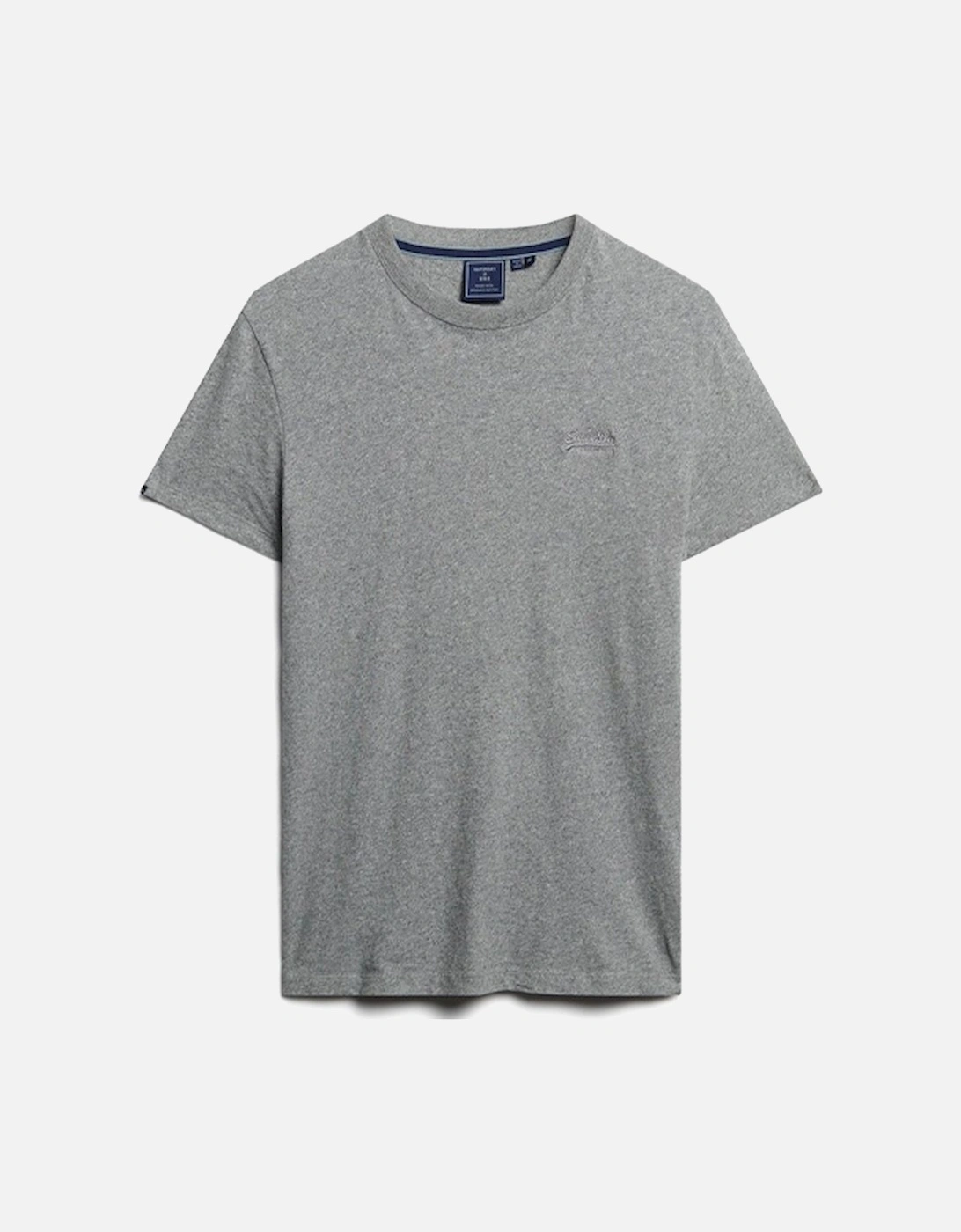 Men's Organic Cotton Essential Logo T-Shirt Noos Grey Marl