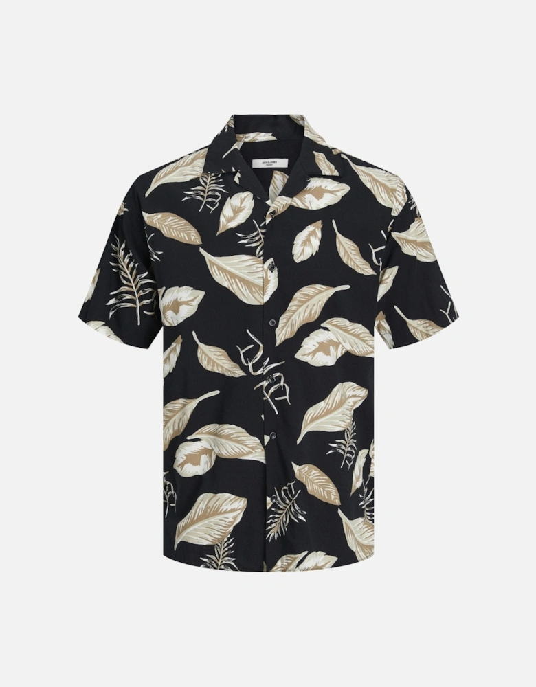 Mens Bladrew Print Resort Short Sleeve Shirt