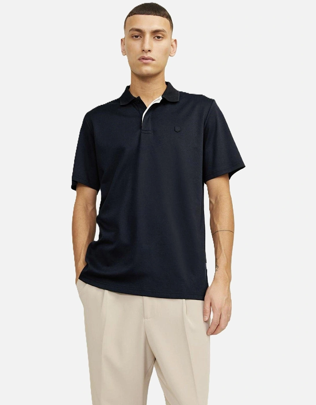 Mens Crodney Short Sleeve Polo Shirt, 2 of 1