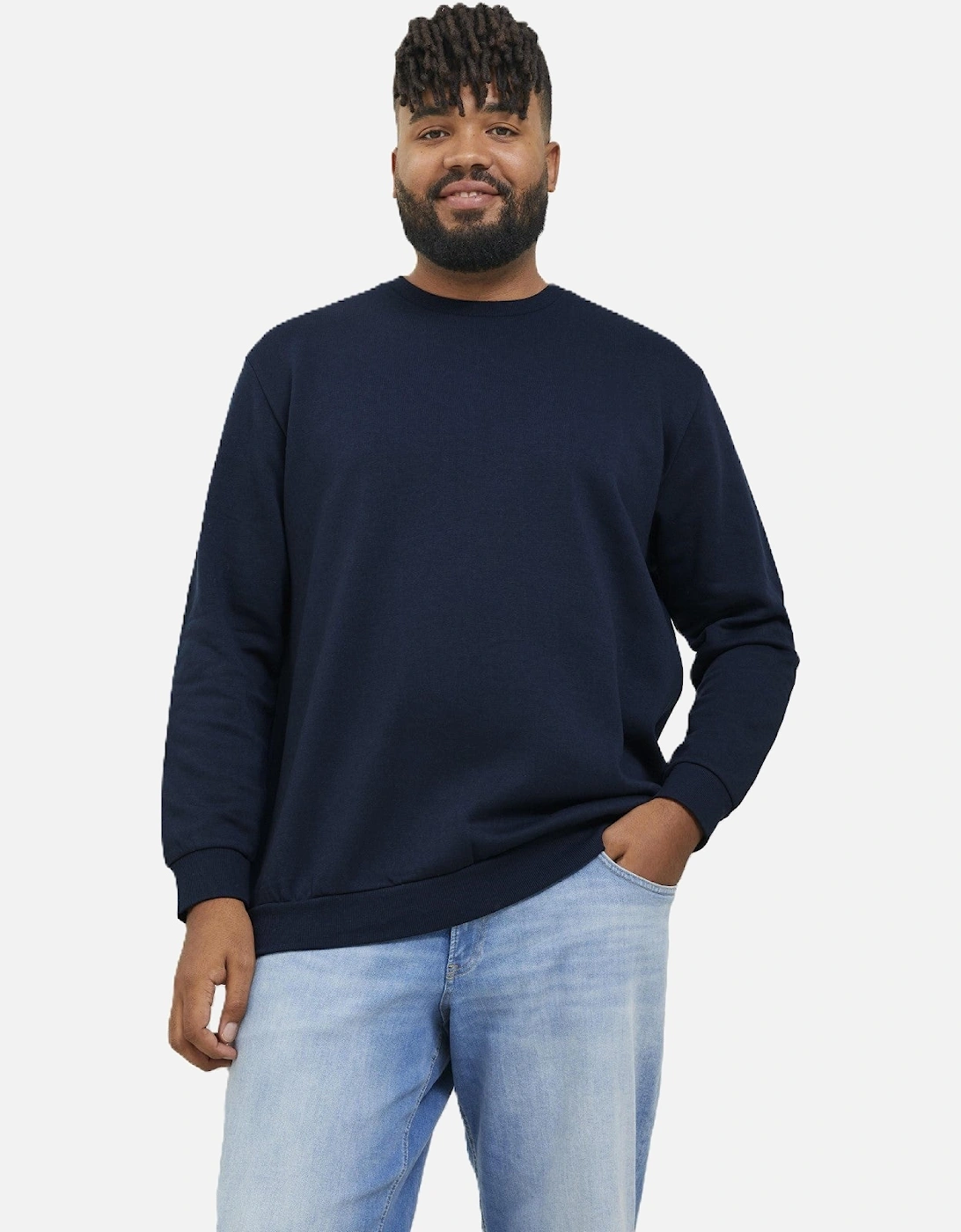 Mens Bradley Sweat Crew Big & Tall Sweatshirt, 2 of 1