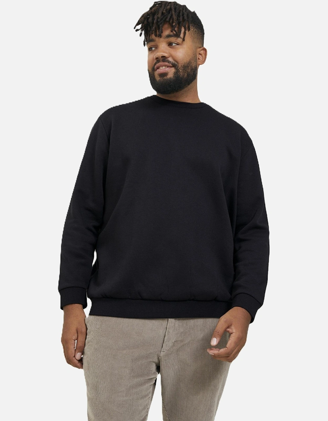 Mens Bradley Sweat Crew Big & Tall Sweatshirt, 2 of 1