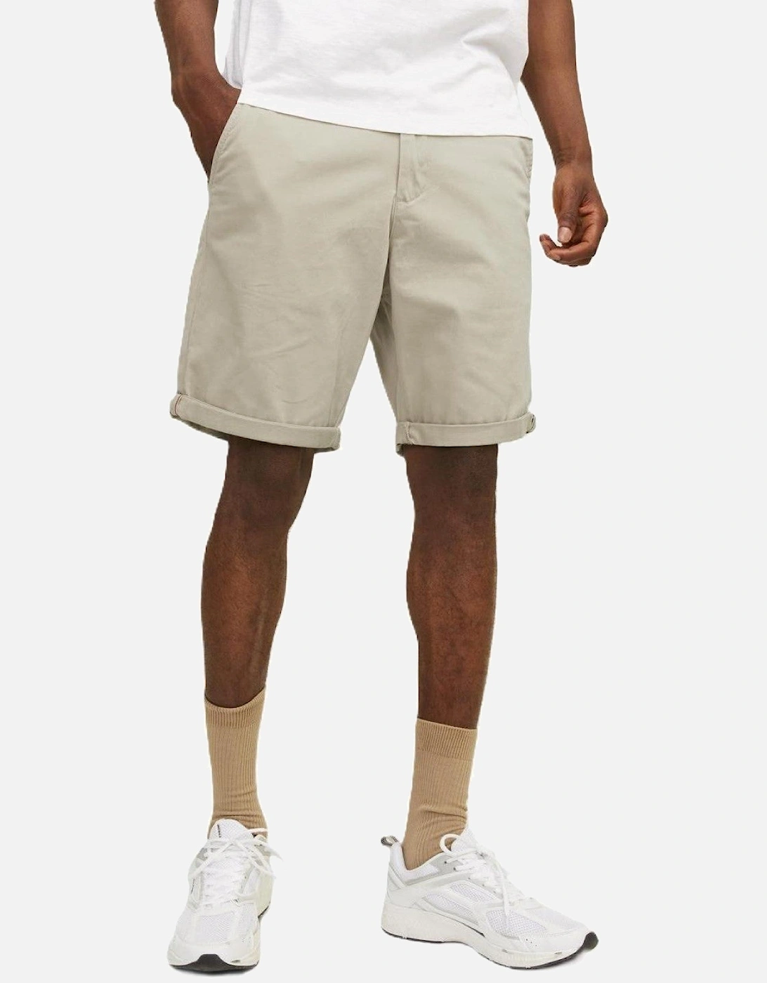 Mens Bowie Shorts Solid Chino Shorts, 2 of 1