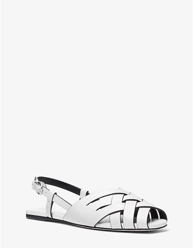 Irene Woven Leather Slingback Sandal