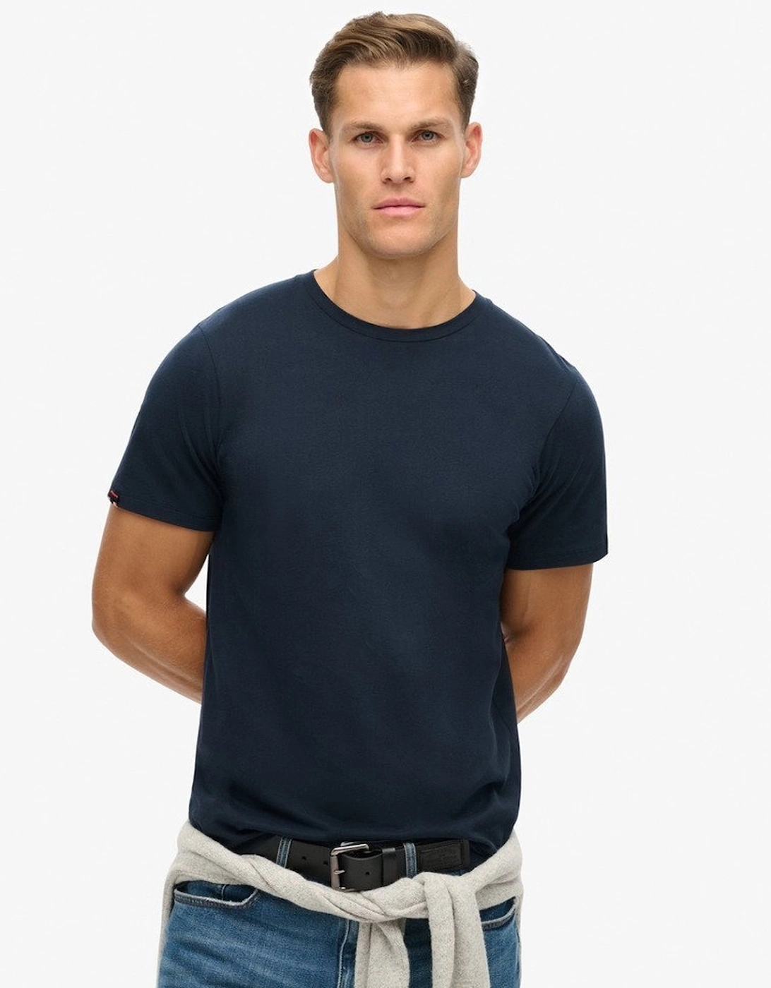 Superdry Men's Navy Classic Essential Tee Eclipse - : 38/Regular Medium