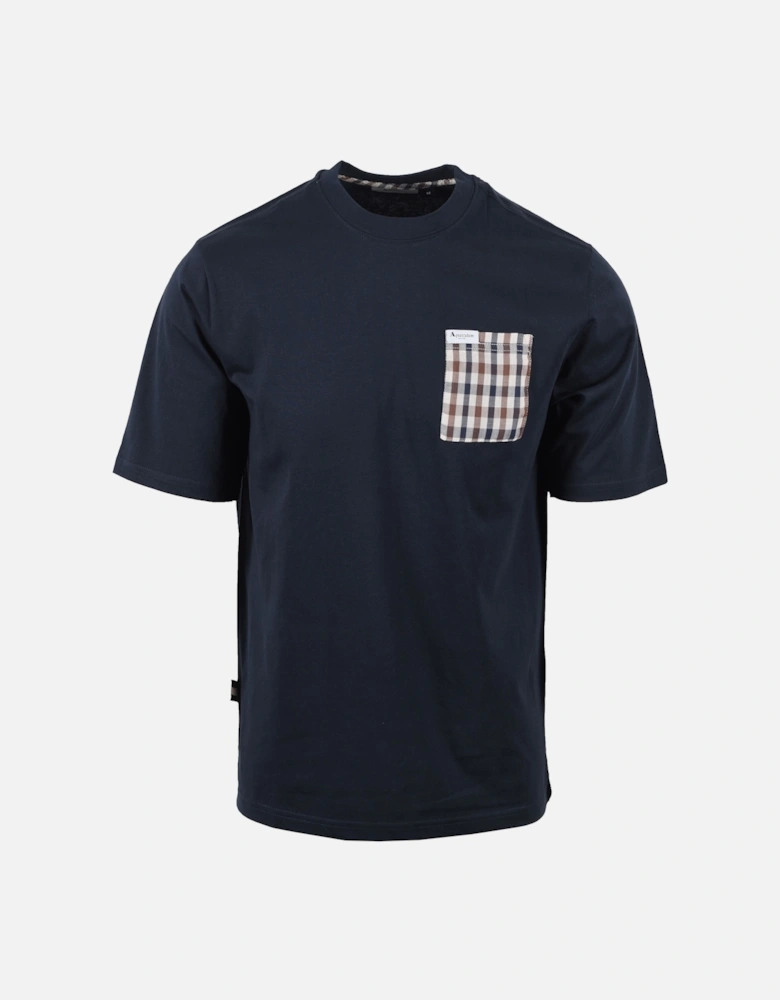 Club Check Pocket T-shirt Navy