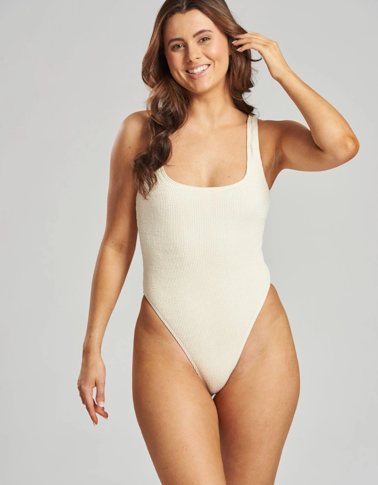 Crinkle Scoop Swimsuit