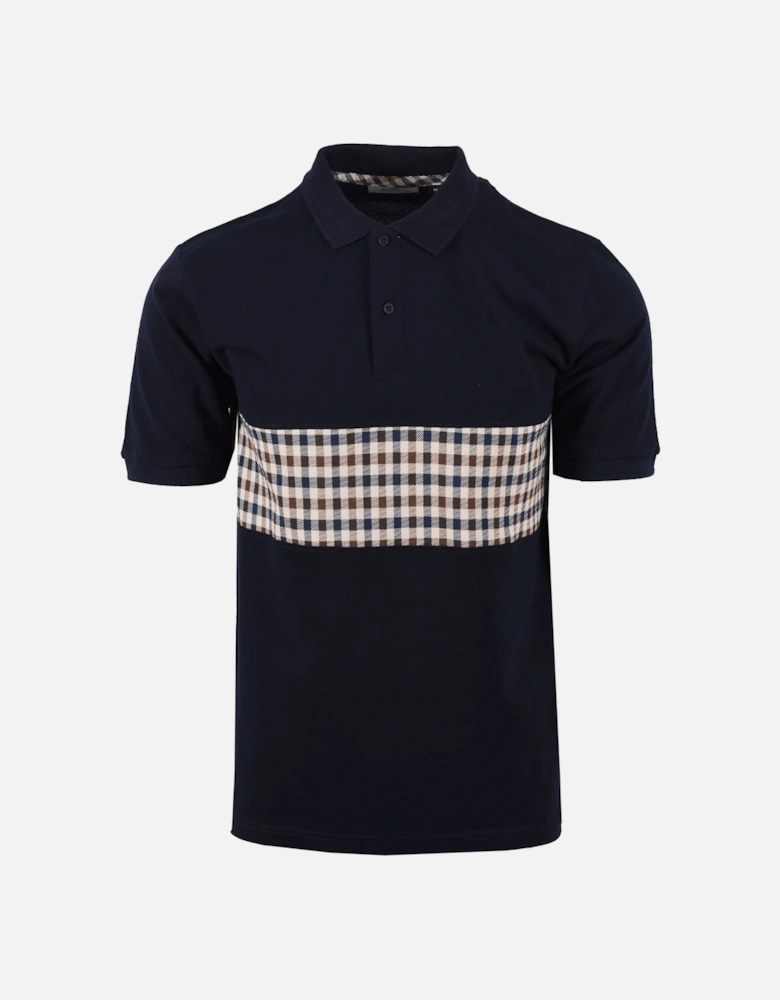 Iconic Insert Polo Navy