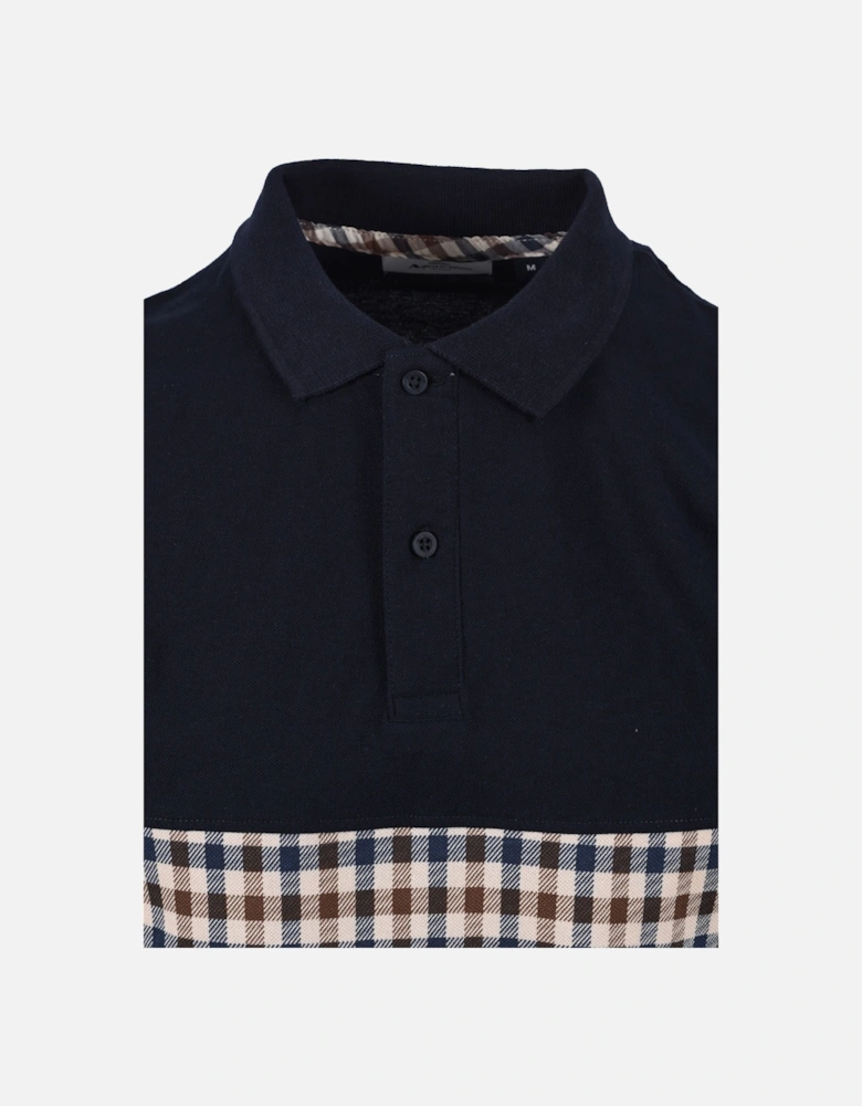 Iconic Insert Polo Navy