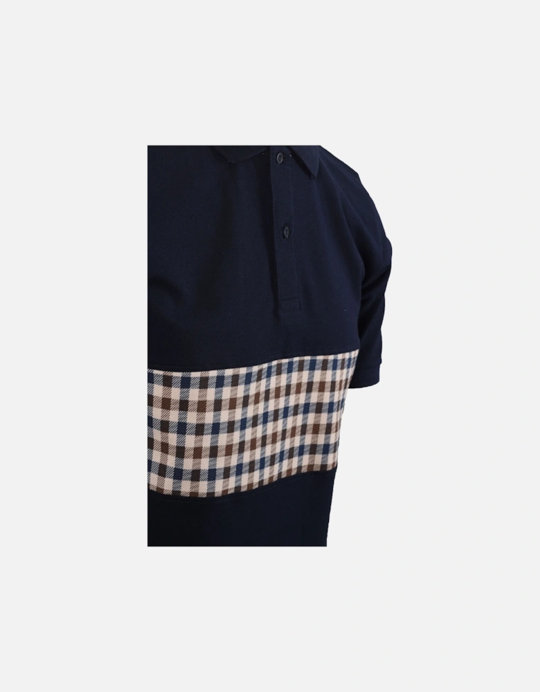 Iconic Insert Polo Navy