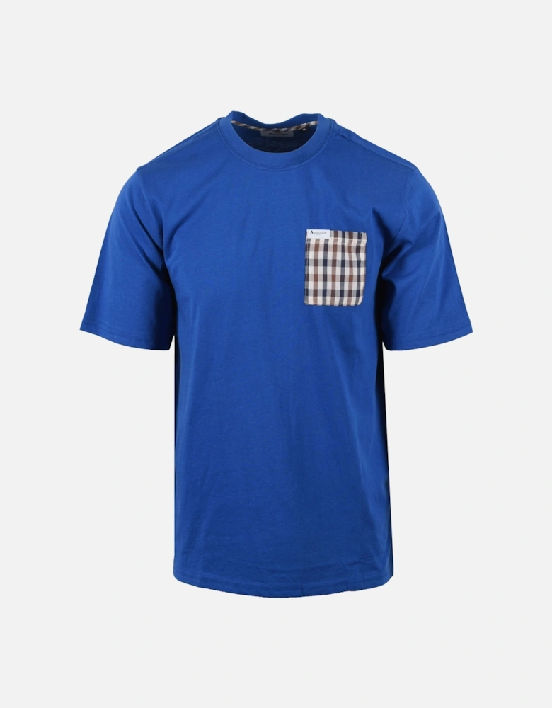 Club Check Pocket T-shirt Royal Blue