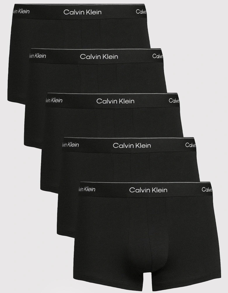 Icon Cotton Stretch 5 Pack Trunks - Black