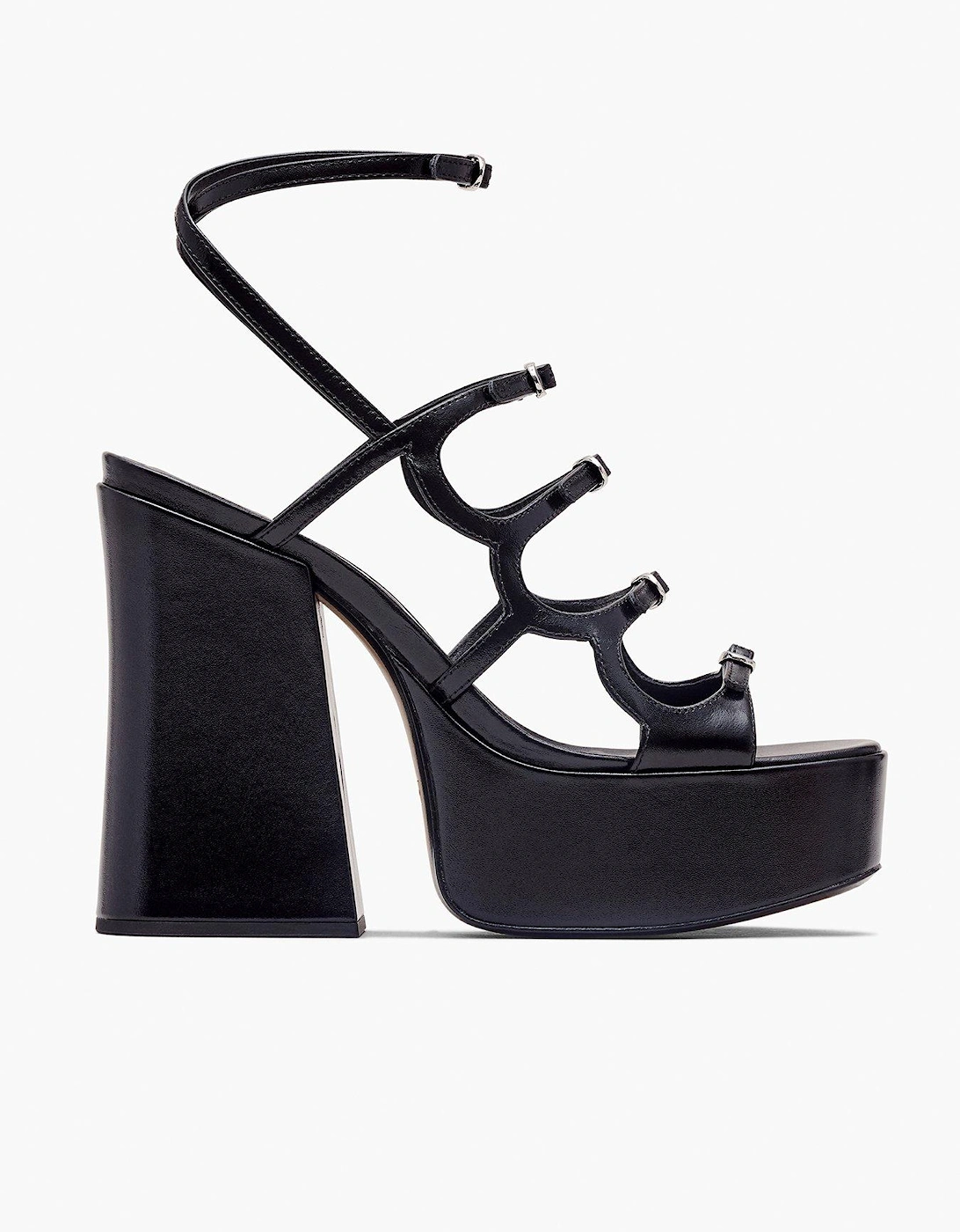 The Kiki Platform Sandals - Black, 2 of 1