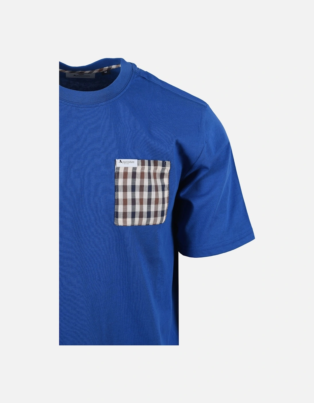 Club Check Pocket T-shirt Royal Blue