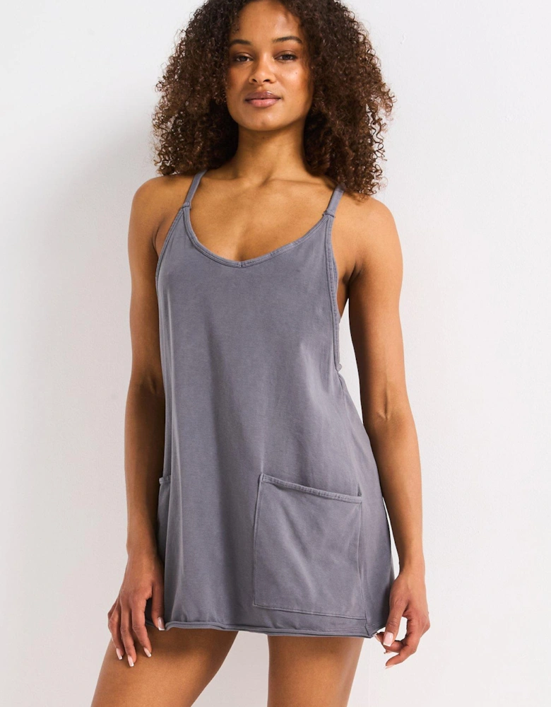 Womens Training Hot Shot Mini Dress - Grey