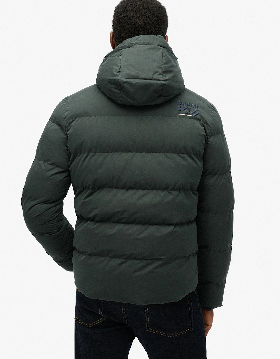 Hooded Microfibre Padded Jacket