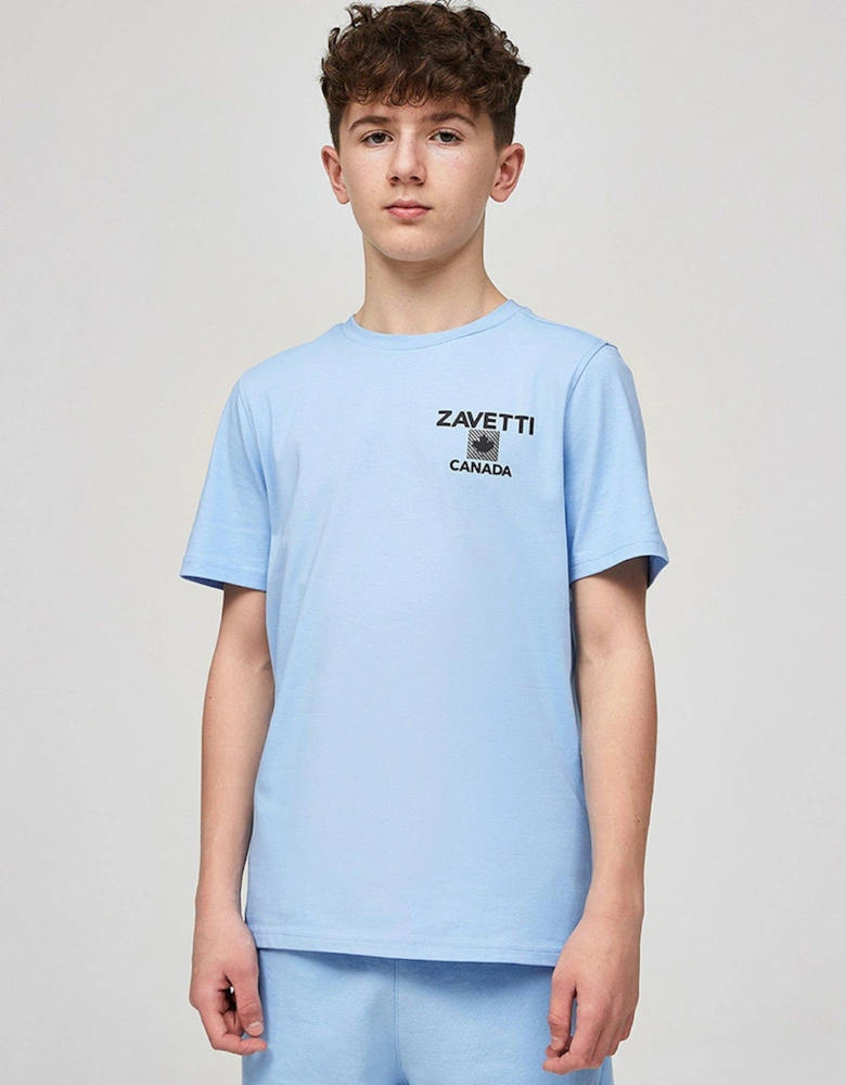 Junior Boys Matera Short Sleeve T-shirt - Light Blue