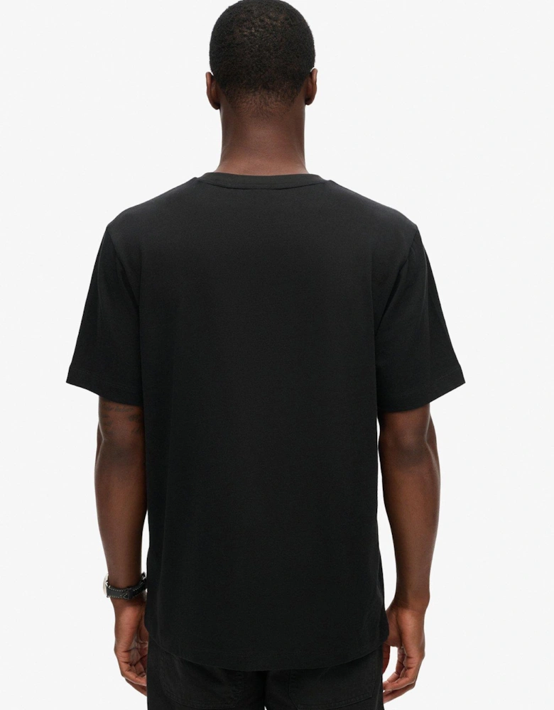 Micro Logo Graphic T-Shirt - Black