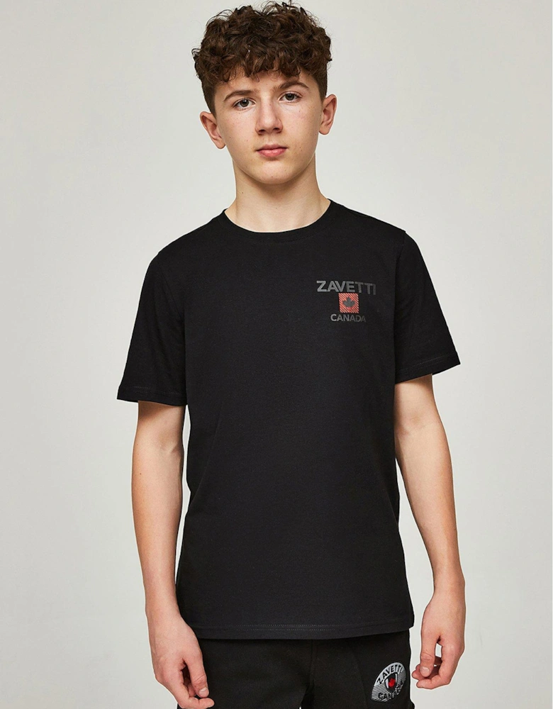 Junior Boys Matera Short Sleeve T-shirt - Black