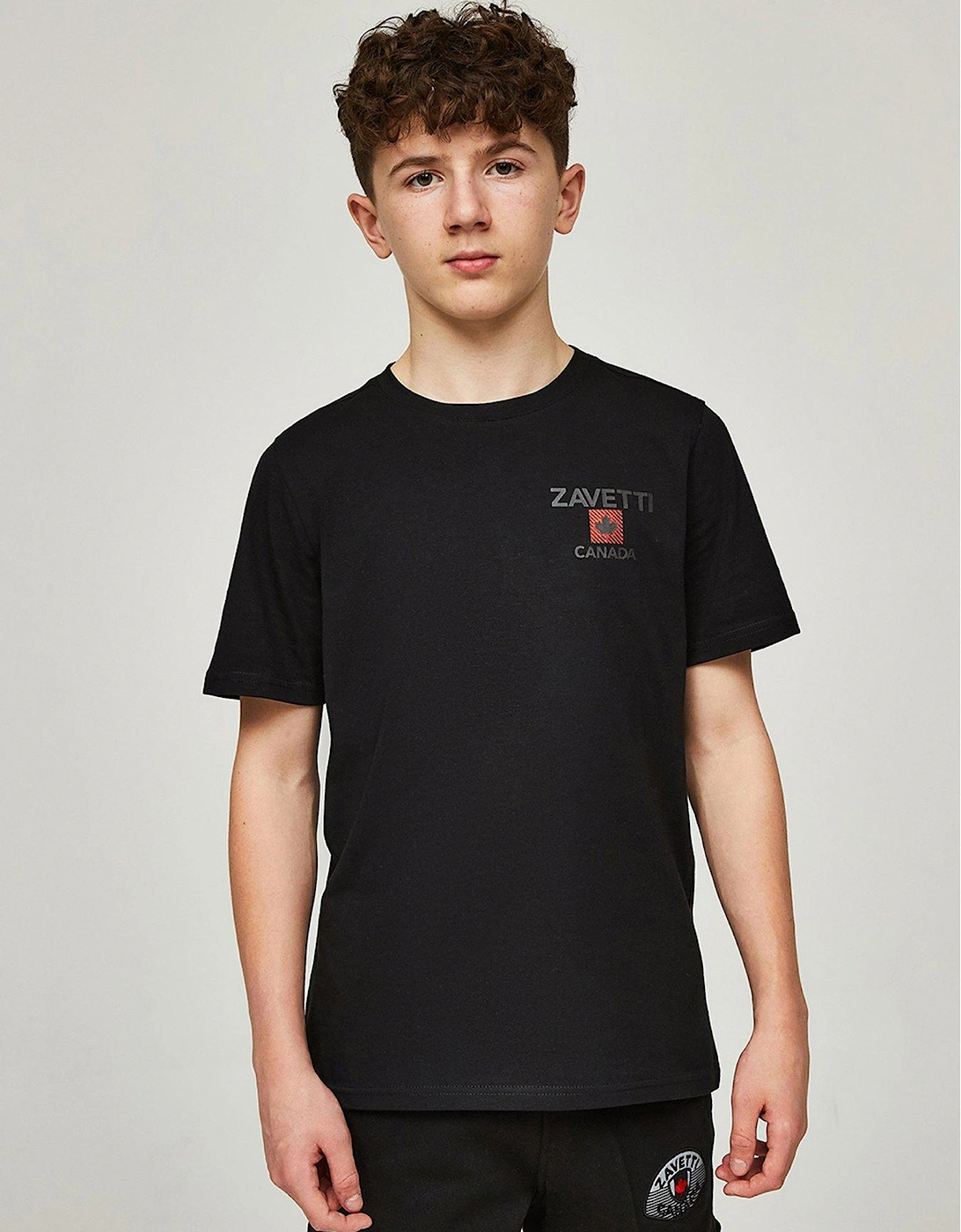 Junior Boys Matera Short Sleeve T-shirt - Black, 2 of 1