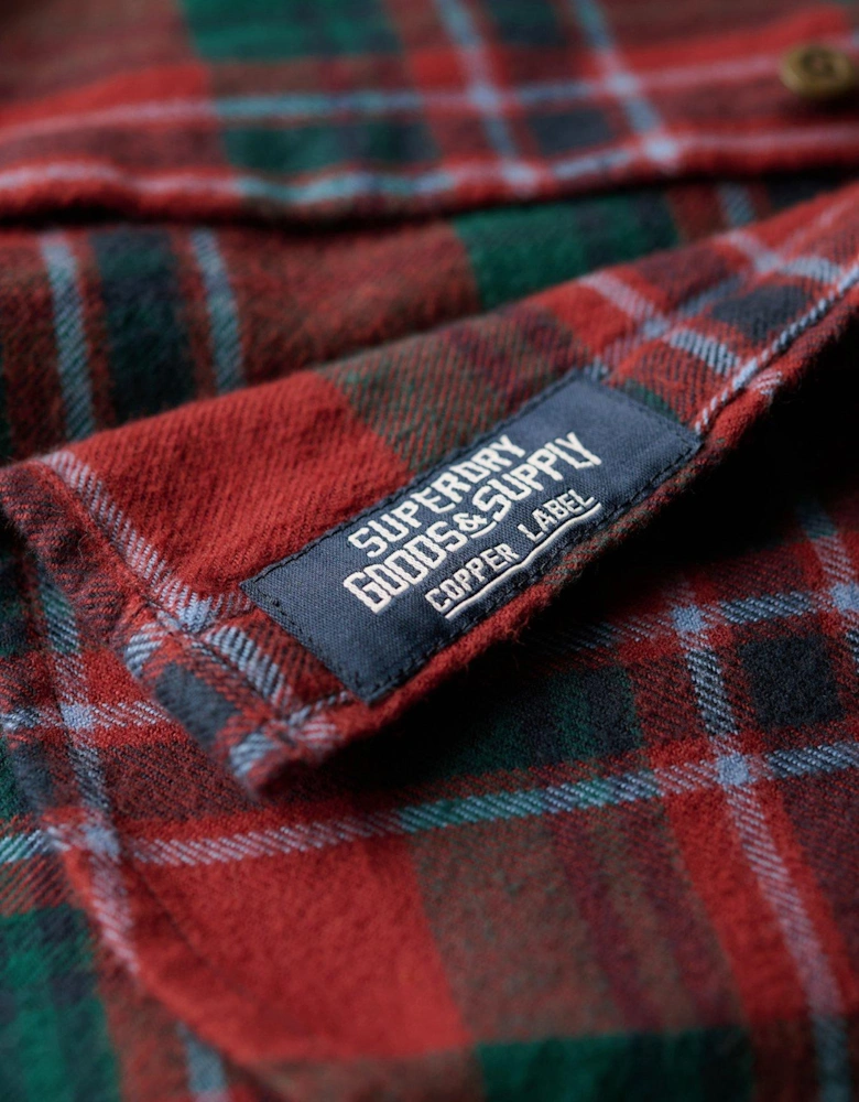 Original Cotton Check Long Sleeve Shirt - Red