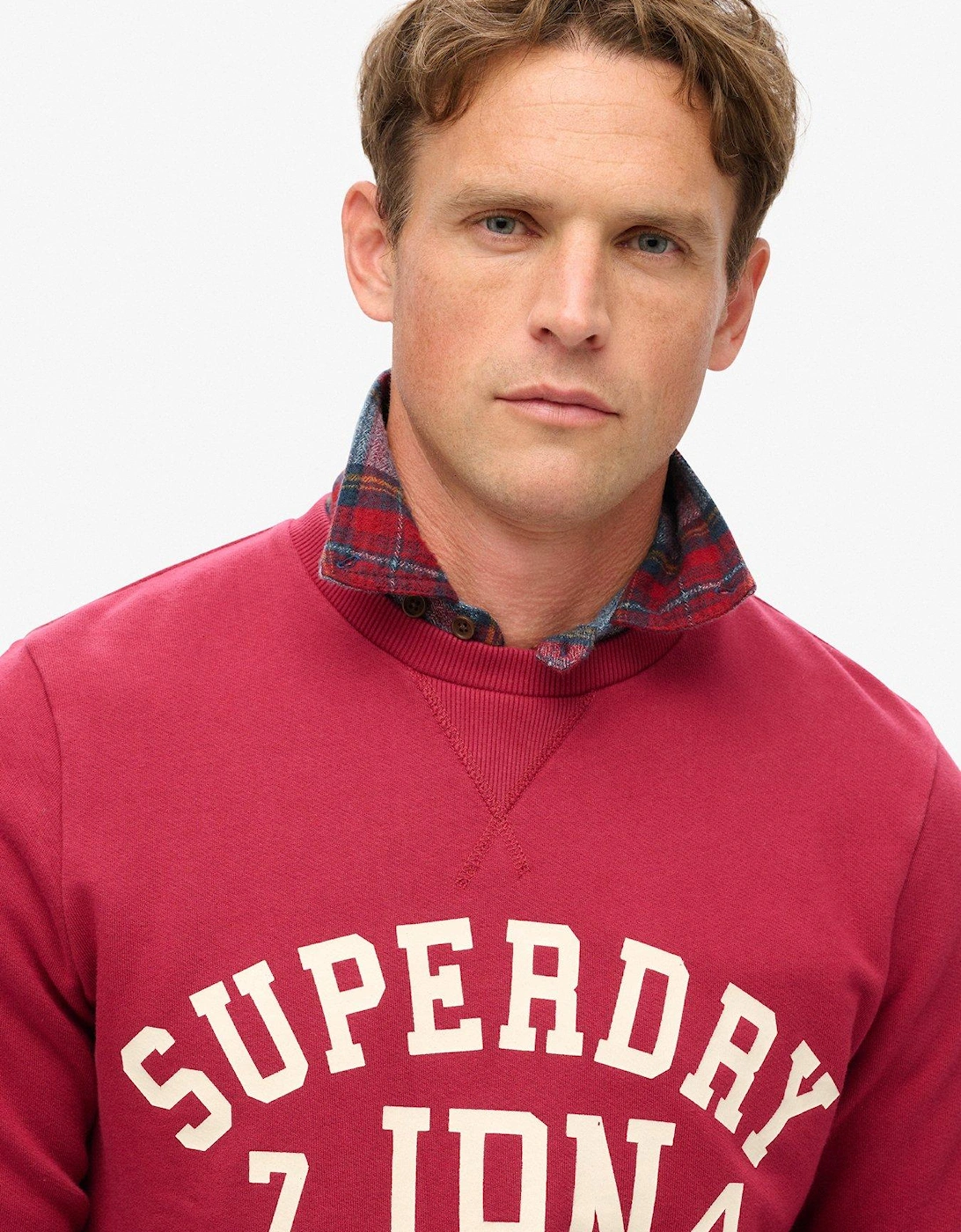 Original Athletic Printed Sweat Top - Red