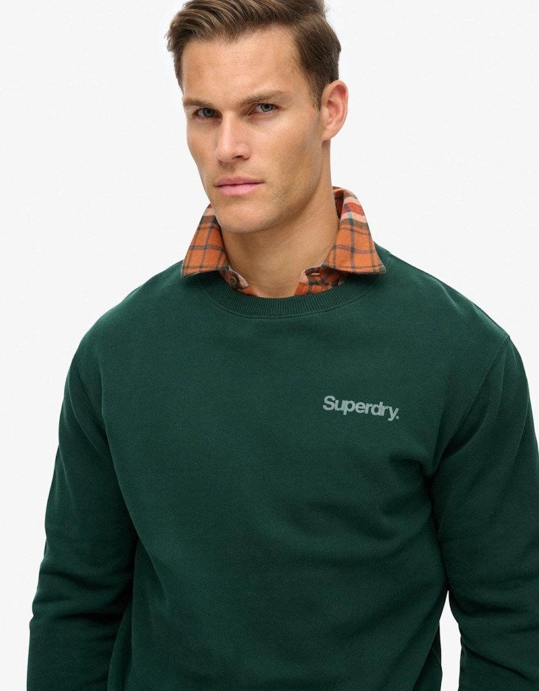 Core Logo City Loose Sweatshirt - Dark Green