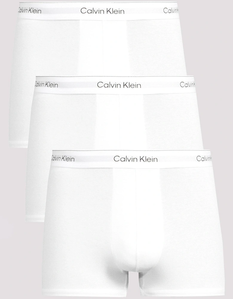 3 Pack of Icon Cotton Stretch 3 Pack Trunks - White