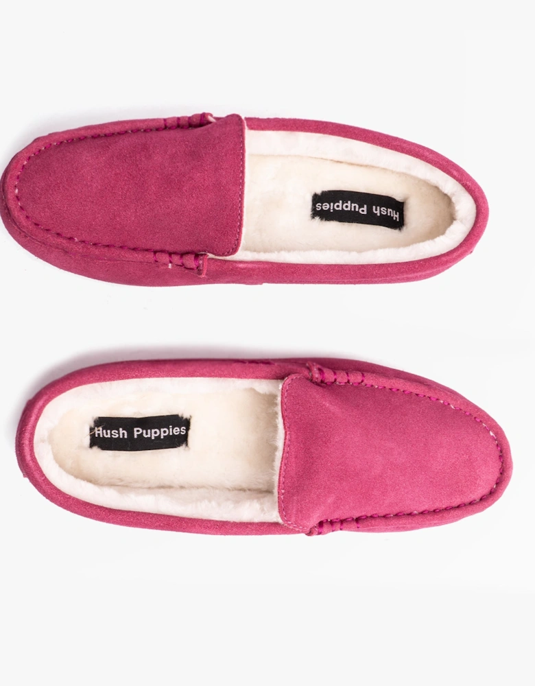 ANNIE MOCCASIN Classic Womens Slippers Pink