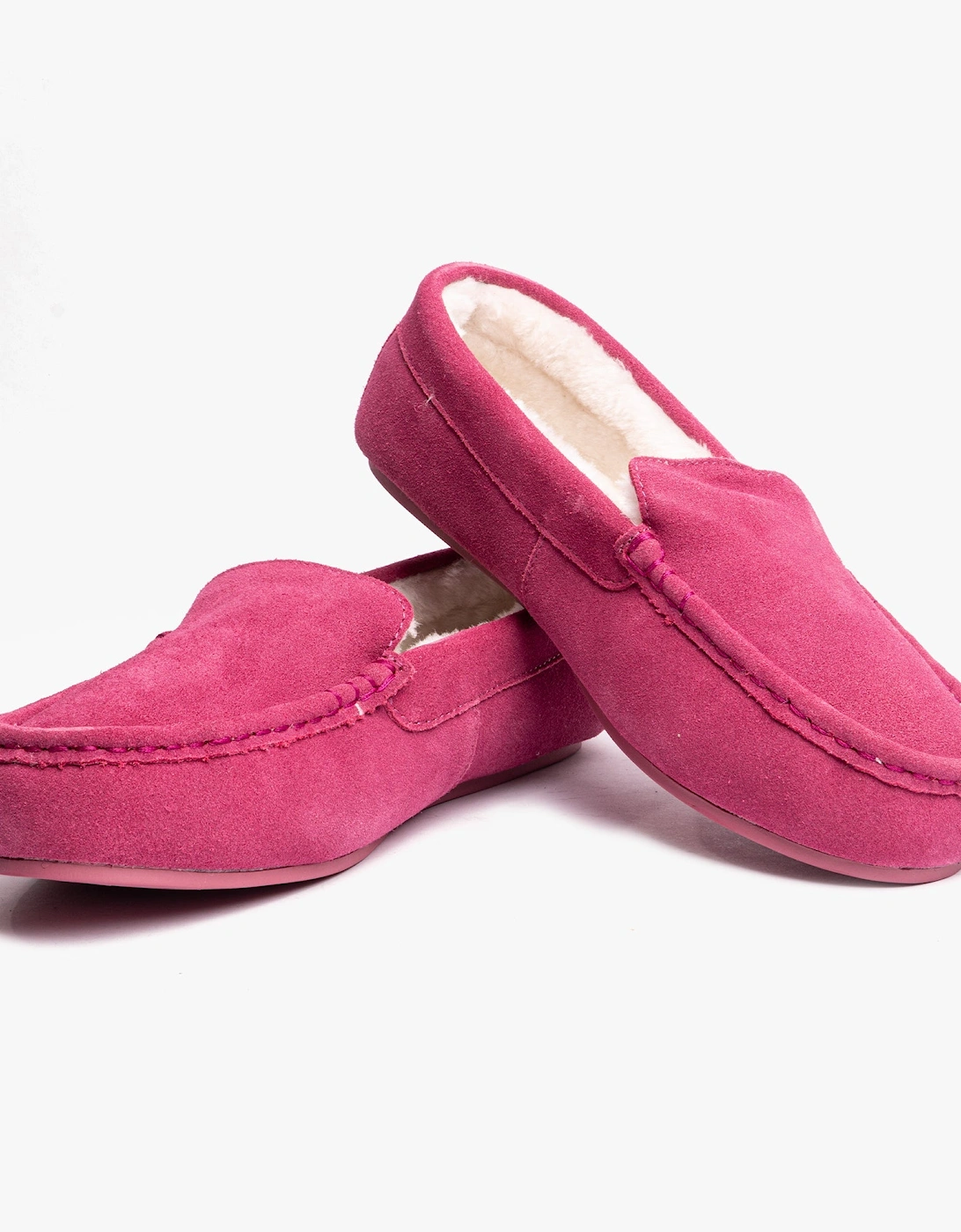 ANNIE MOCCASIN Classic Womens Slippers Pink