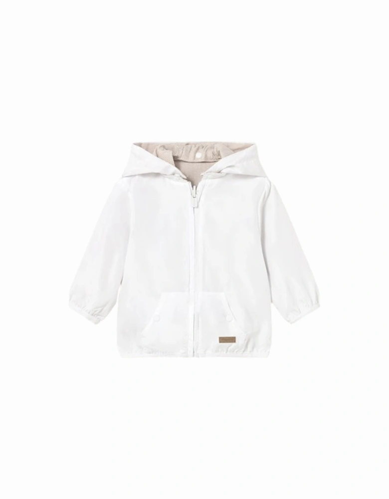 Boys White Reversible Windbreaker Jacket