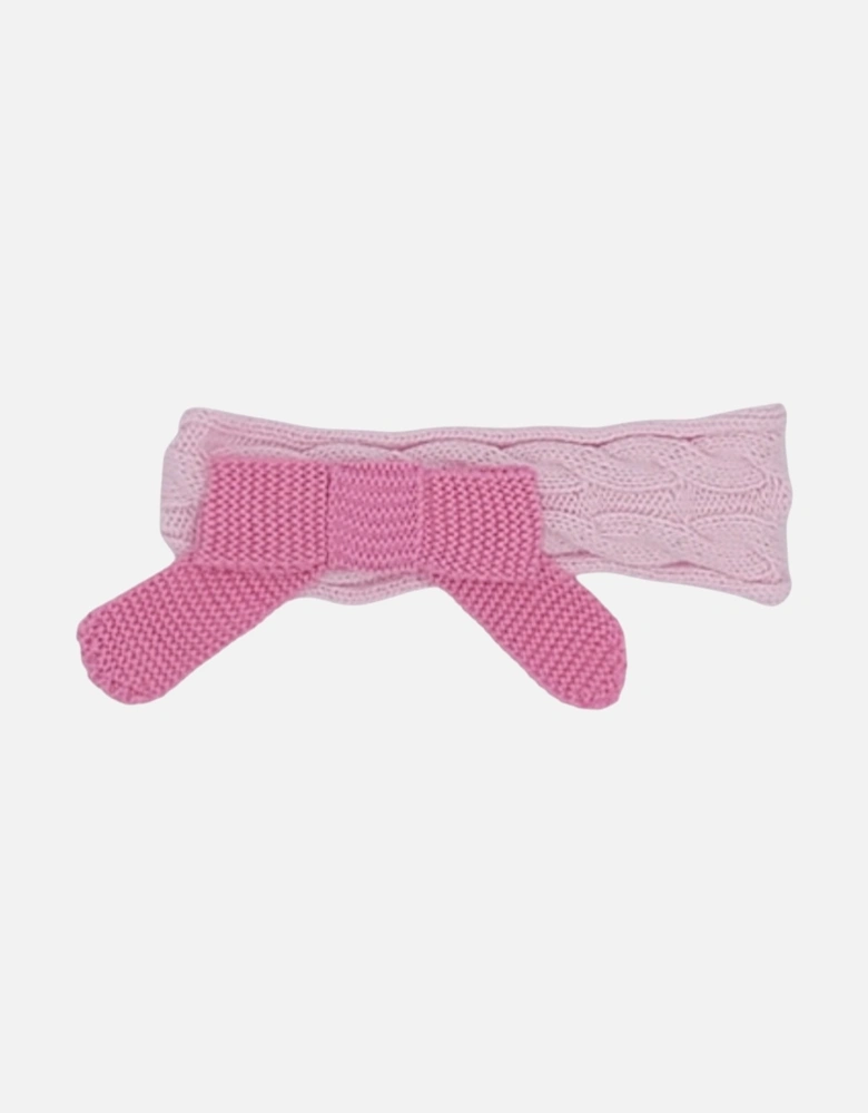 Girls Pink and Fuchsia Knit Headband