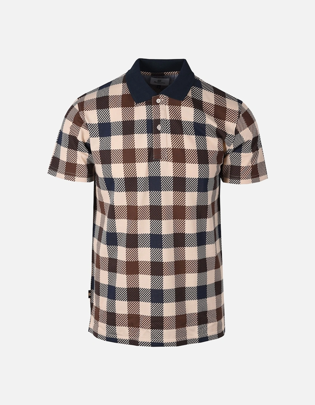 Men's Macro Check Polo Shirt, 4 of 3