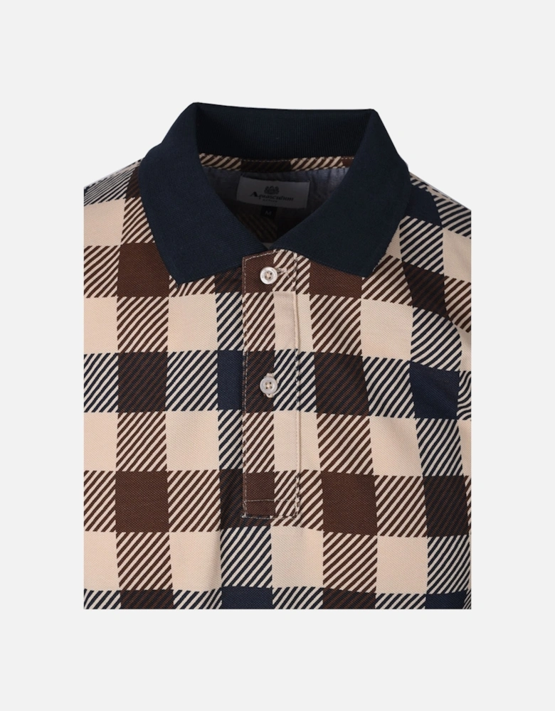 Men's Macro Check Polo Shirt