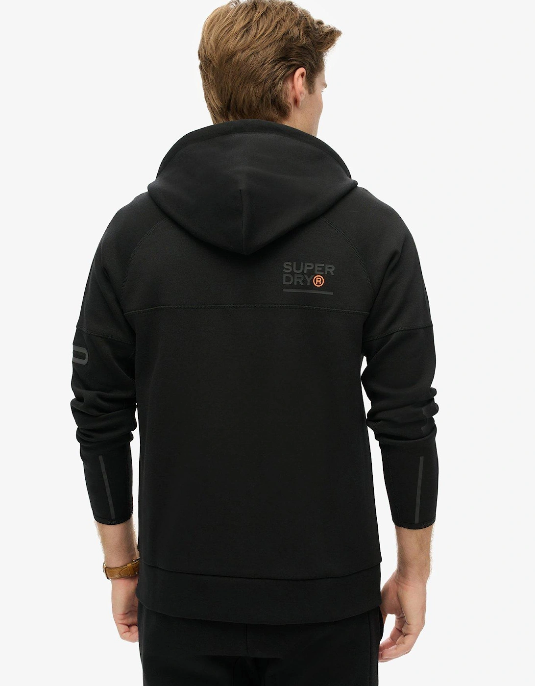 Code Tech Logo Zip Hoodie - Black