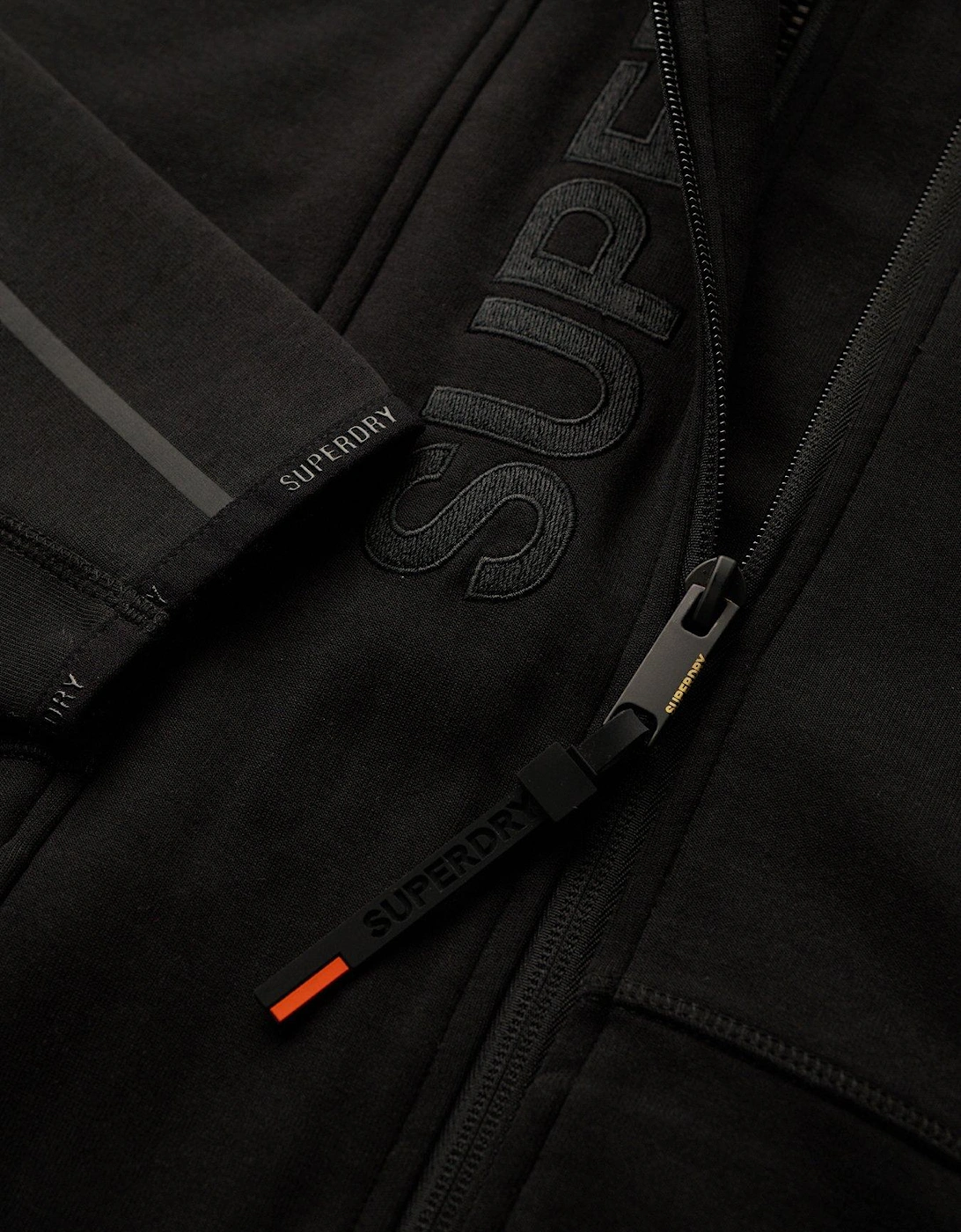 Code Tech Logo Zip Hoodie - Black