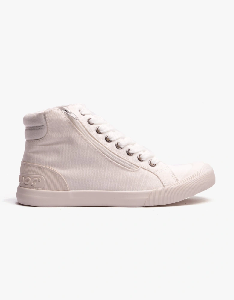 JAZZIN HI Womens Canvas High Tops White