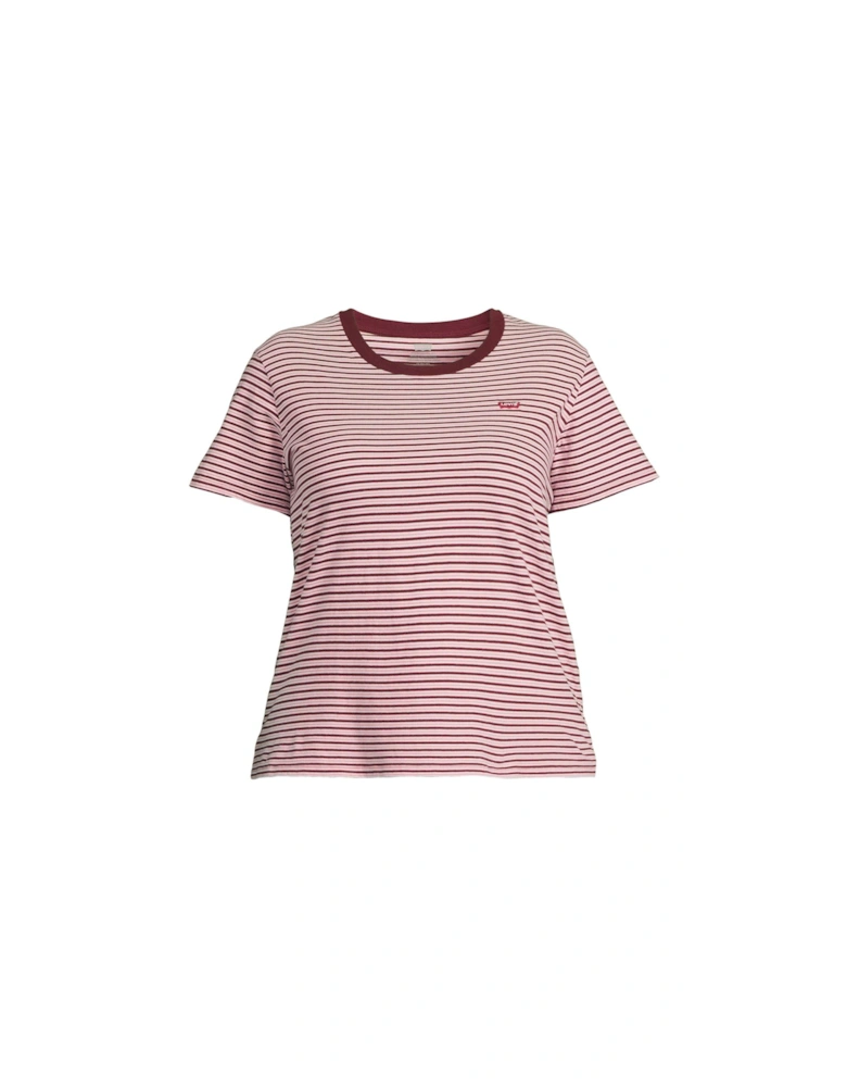 The Perfect Tee (plus) - Anita Stripe Zinfandel