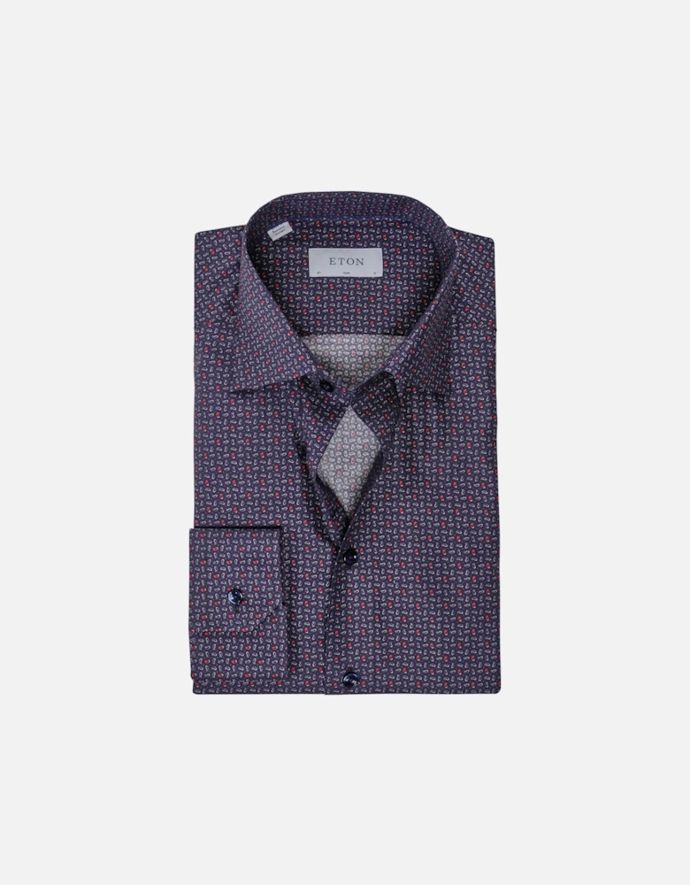 Slim Fit Micro Paisley Shirt