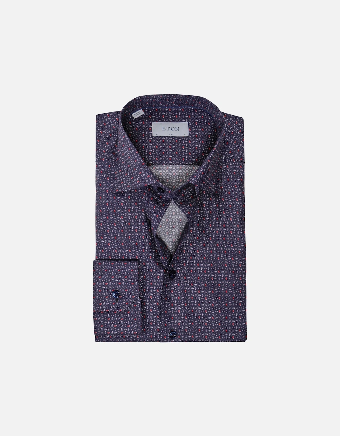 Slim Fit Micro Paisley Shirt, 4 of 3