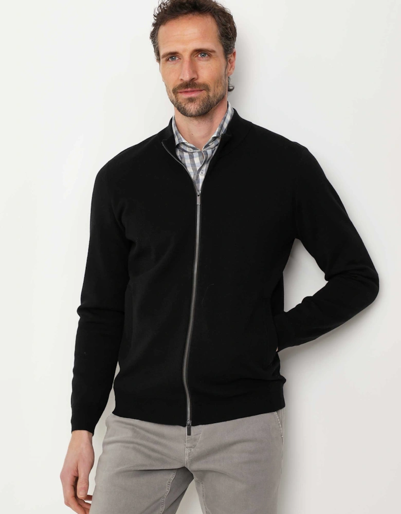 Merino Zip Cardigan