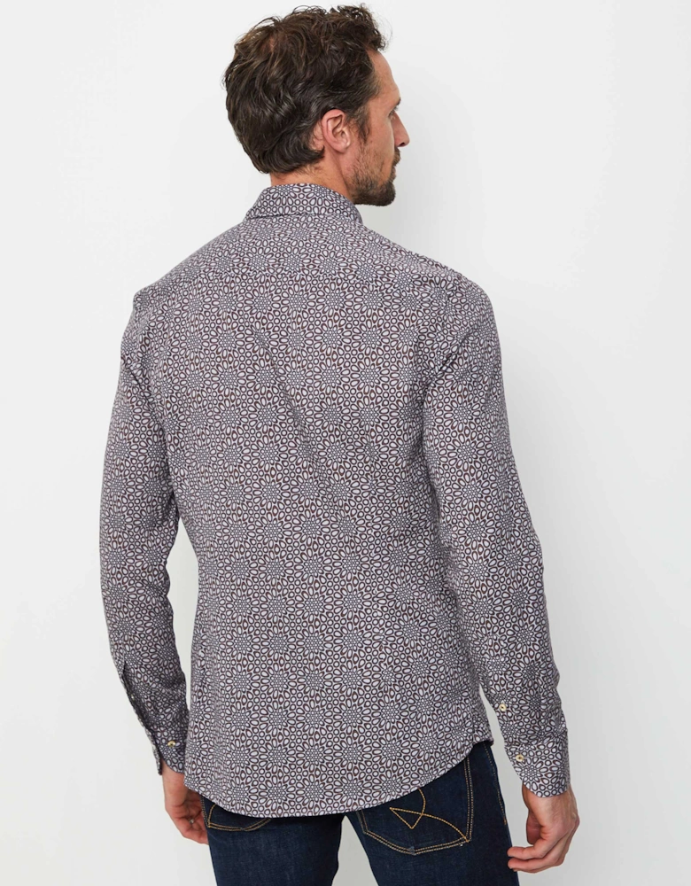 Slimline Geo Floral Shirt