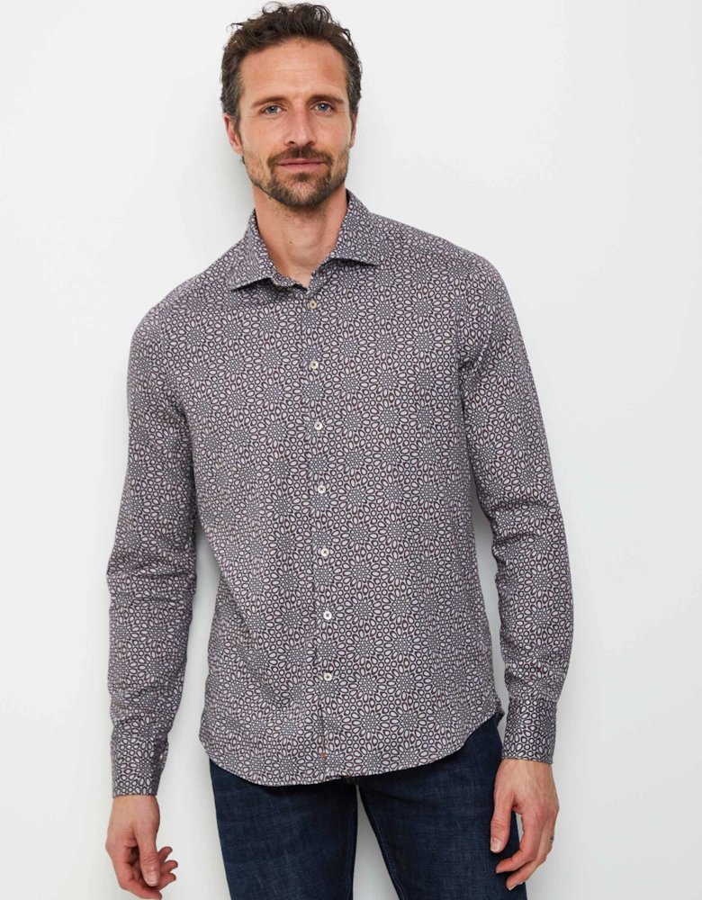 Slimline Geo Floral Shirt