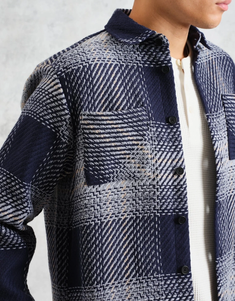 Ombre Check Whiting Overshirt