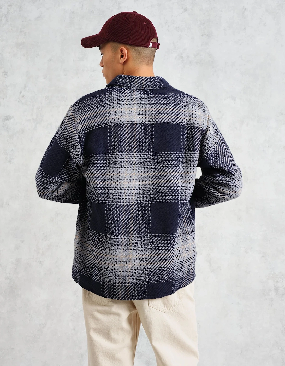 Ombre Check Whiting Overshirt